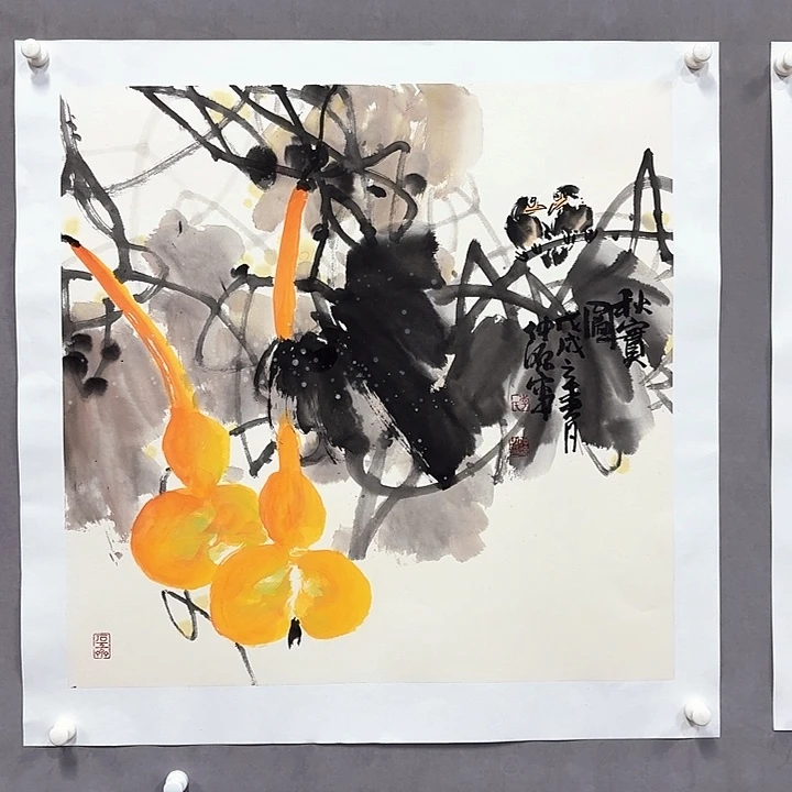 国画亲笔手绘放心去藏