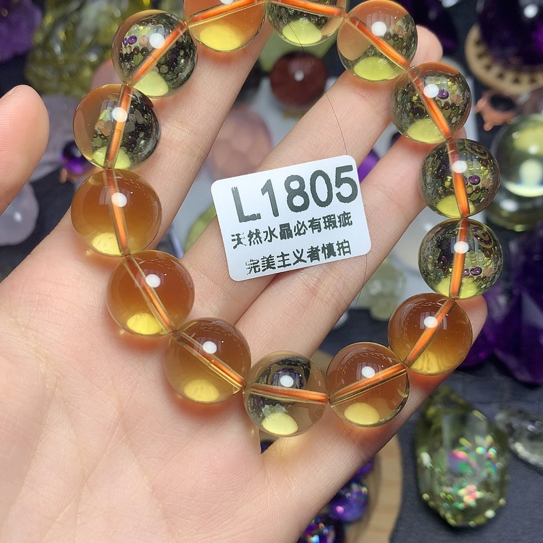 珠宝半成品水晶未镶嵌15+净体黄