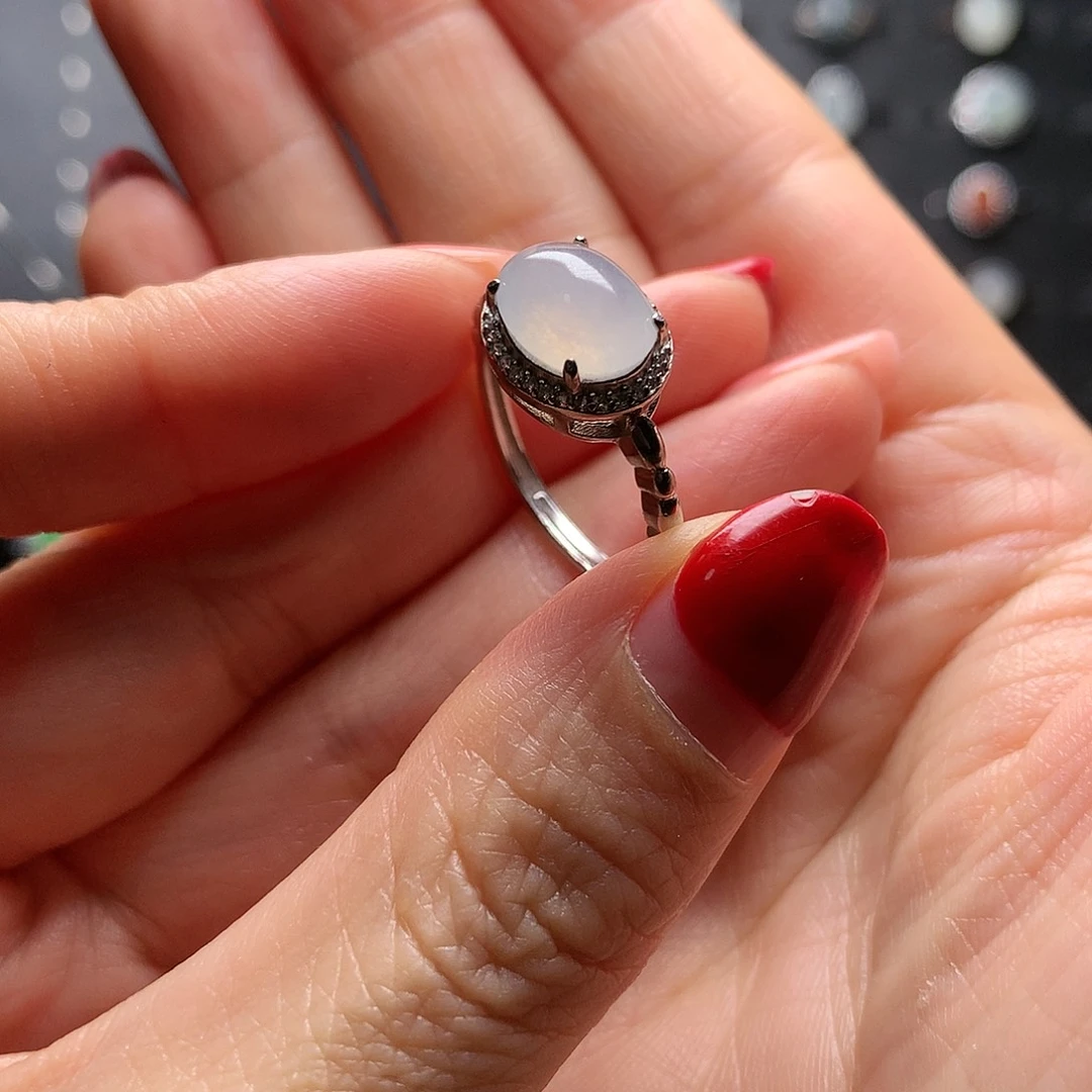 翡翠颈饰银S925镶嵌?*戒指