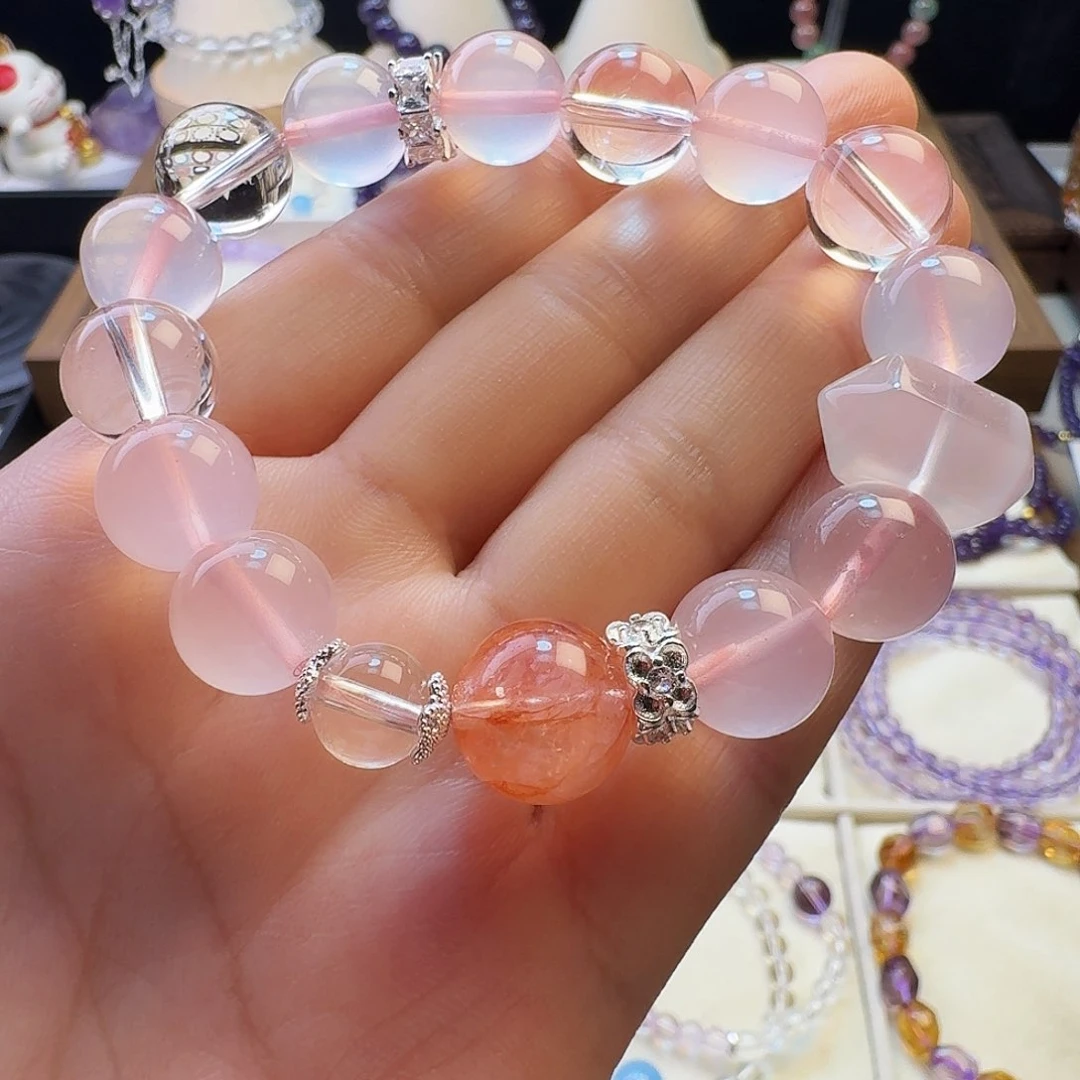 水晶手链未镶嵌莫粉设计款