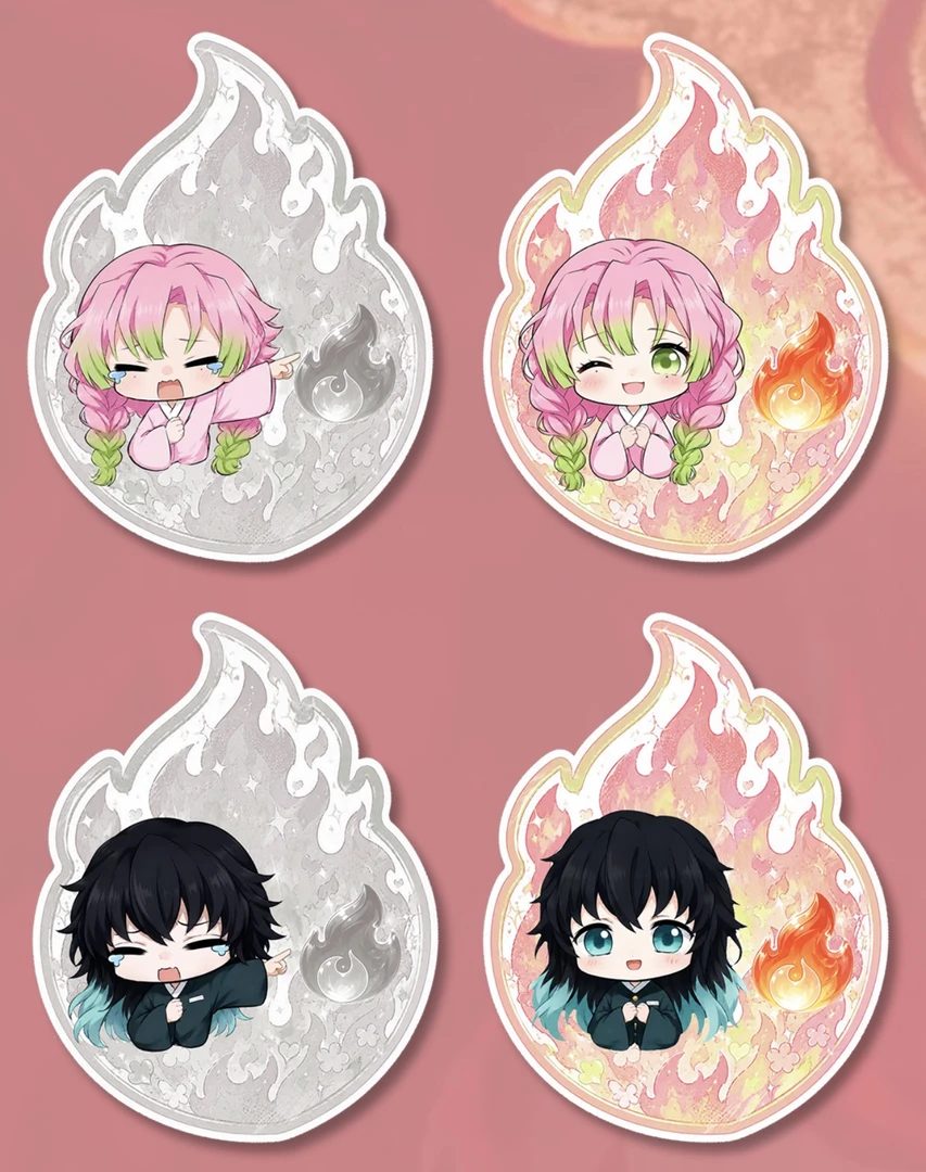【狂暴叠叠】花生文创✖️鬼灭全光栅画布卡第二弹周边二创盲盒卡牌