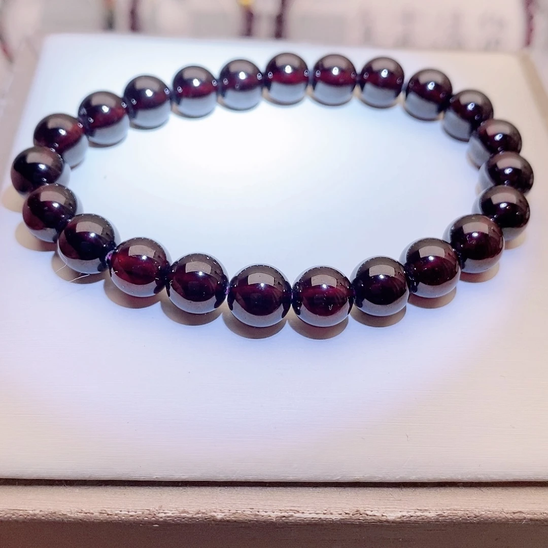 【闪购商品】石榴石手链未镶嵌8.0。 福利款