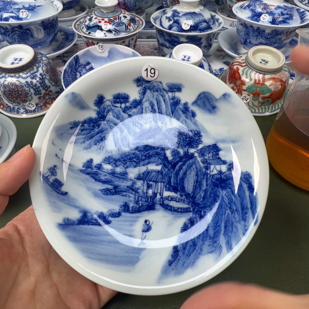 陶瓷景德镇纯手工纯手绘茶具木木19