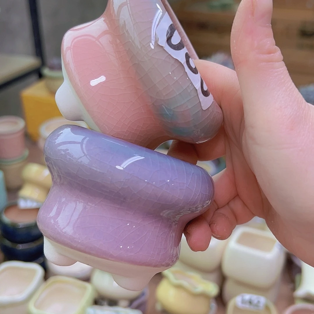 红陶陶瓷花盆当场满12包邮