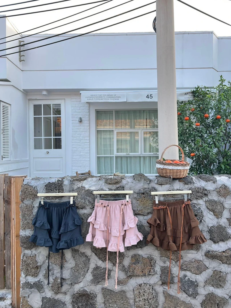 【赵小小&花边悸动】28251 夏季复古港风高腰显瘦包臀蛋糕半身裙女