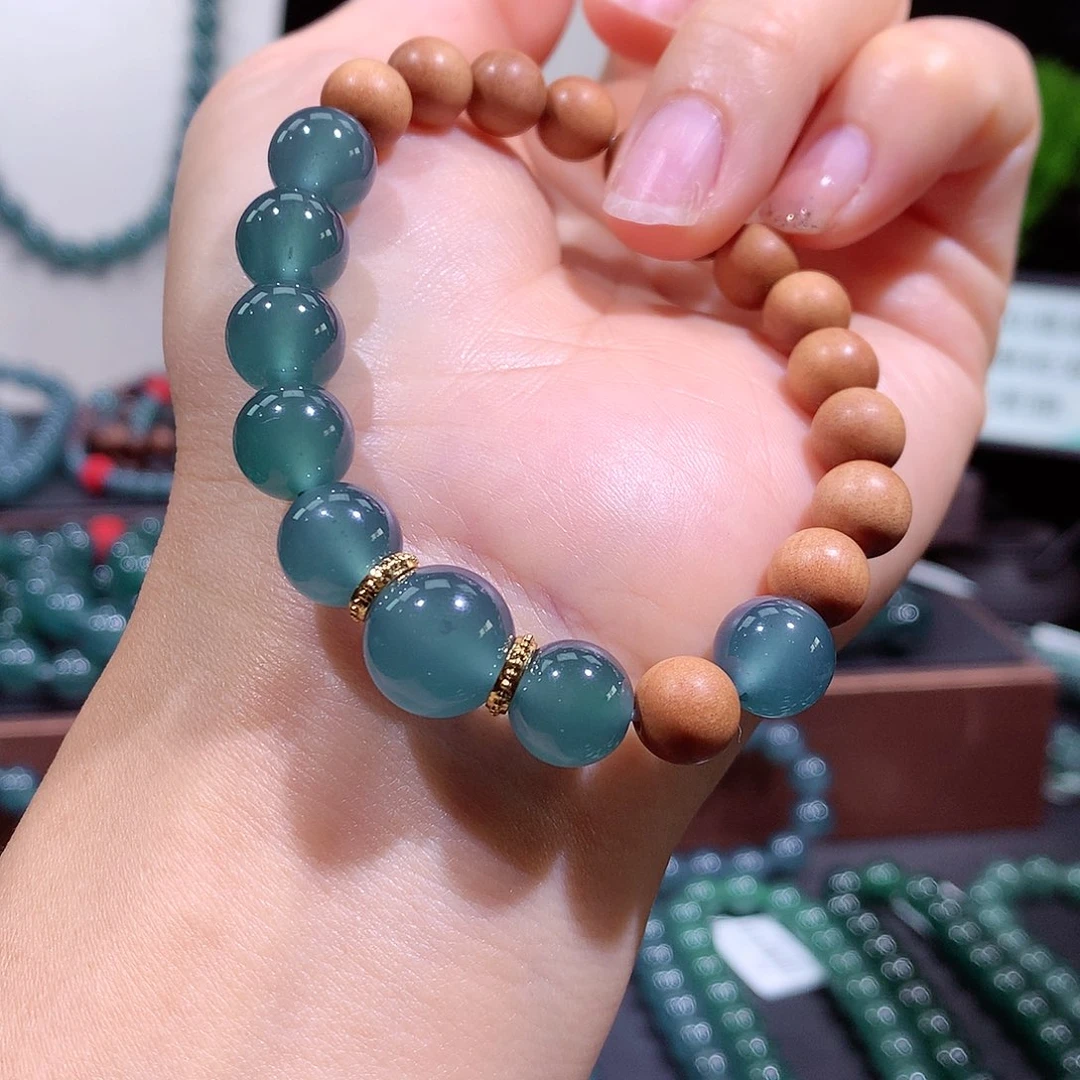 翡翠未镶嵌手链天然a货翡翠手串10-12mm