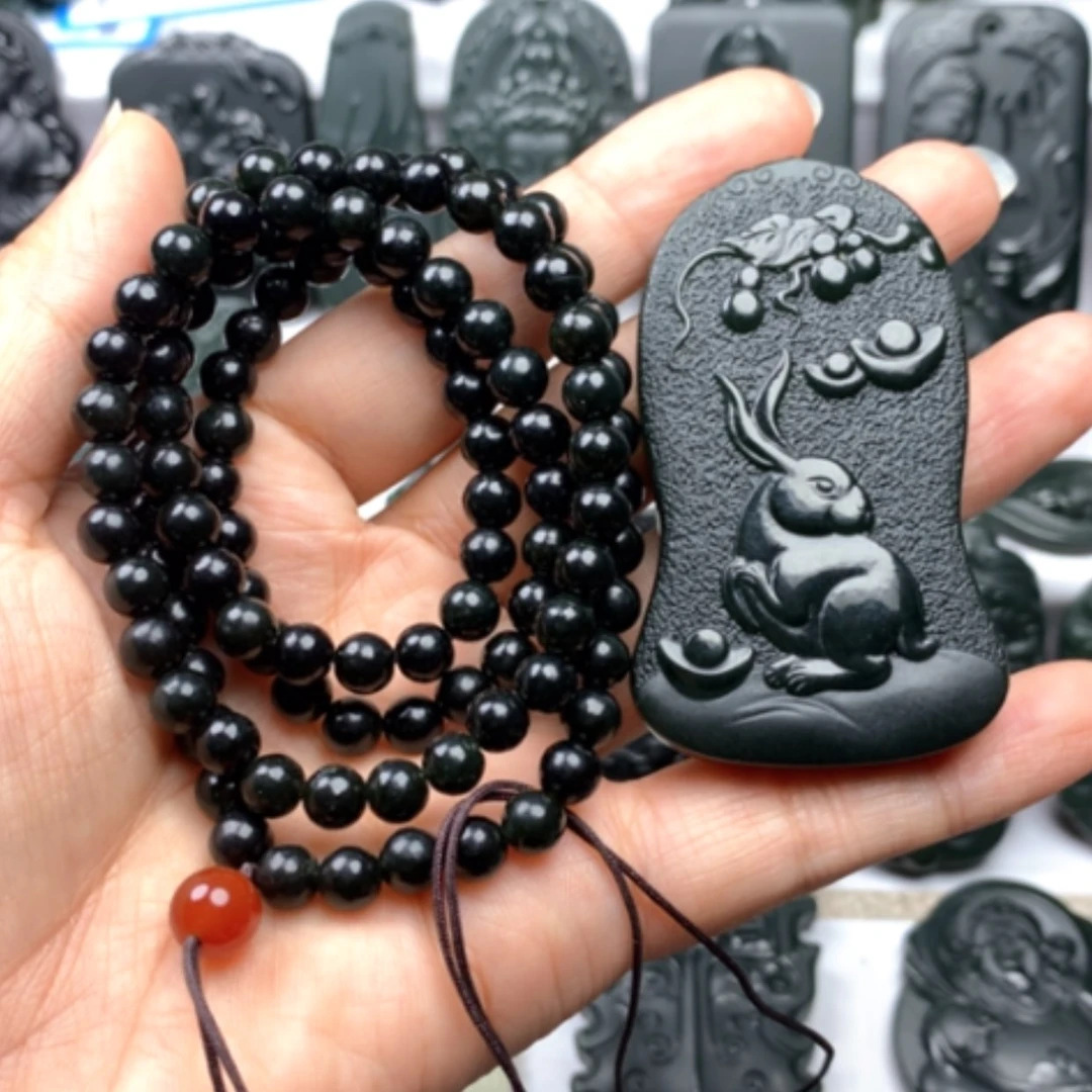 【闪购商品】颈饰未镶嵌和田玉꧁****·双面雕刻