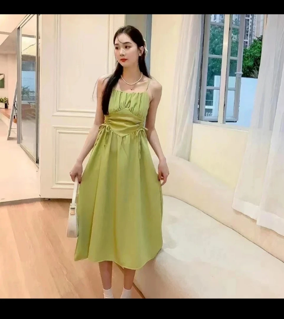 时尚吊带连衣裙小个子显高显瘦仙女连衣裙夏季甜辣吊带背心套装