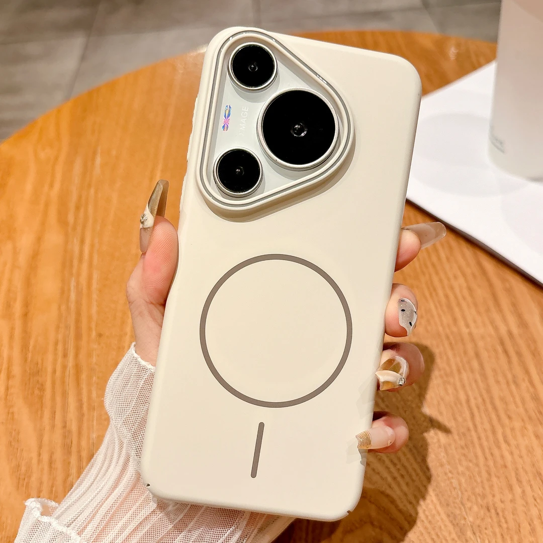 适用华为mate70手机壳mate60细圈磁吸pura70pro超薄磨砂pura80pro