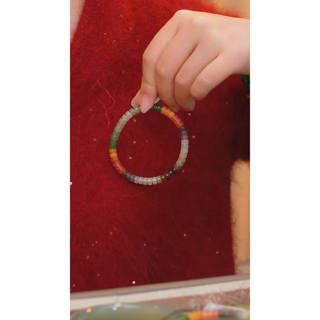 和田玉手串多样性发 卡5-6@@W8817