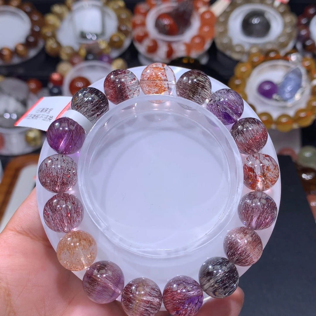 未镶嵌水晶手链稀有超12mm