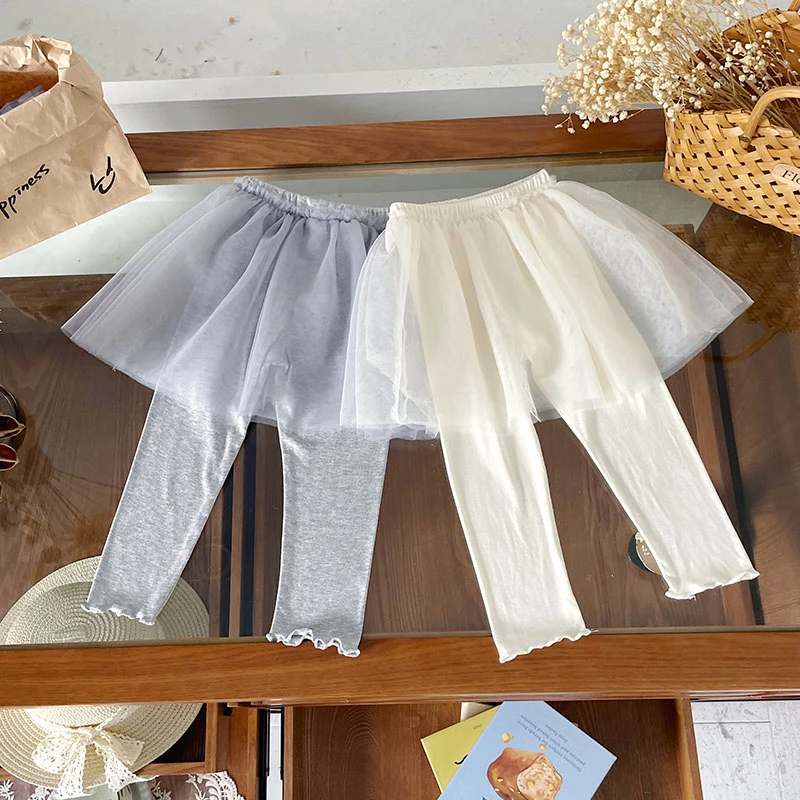 【现货】QK252157秋季新款儿童裤子女童裙裤打底裤女宝秋款百搭裤子