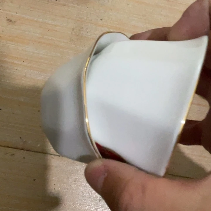 瓷片陶瓷陶瓷2个金镶玉果