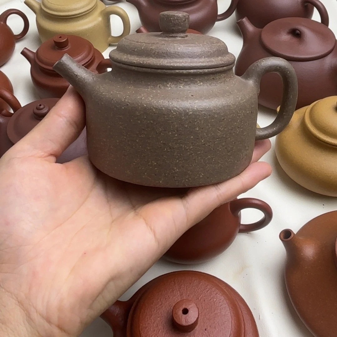 紫砂茶壶青降坡德钟200cc