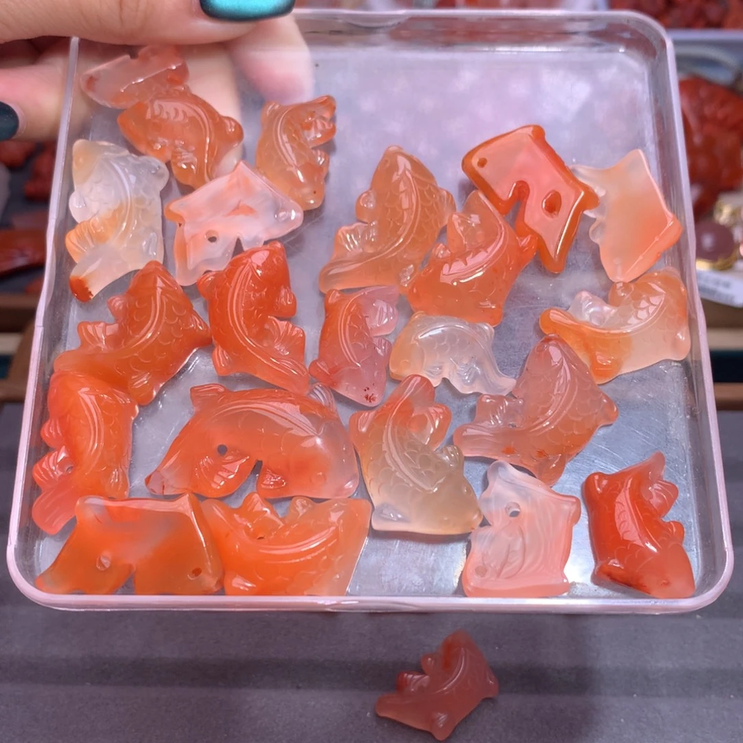 杜***呀南红玛瑙未镶嵌珠宝半成品锦鲤