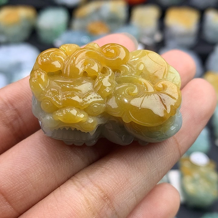 颈饰未镶嵌翡翠天然缅甸翡翠