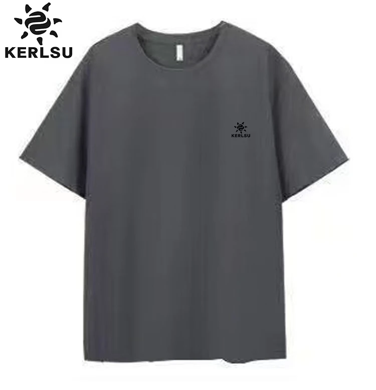 25058夏季通用免烫休闲短袖圆领T恤简约经典半袖黑色速干男士百搭