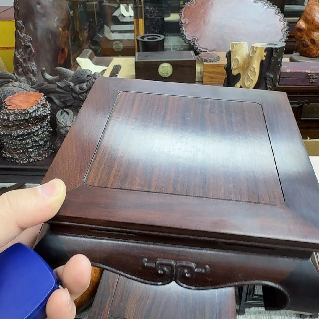 木大红酸枝17正方独板厚腿