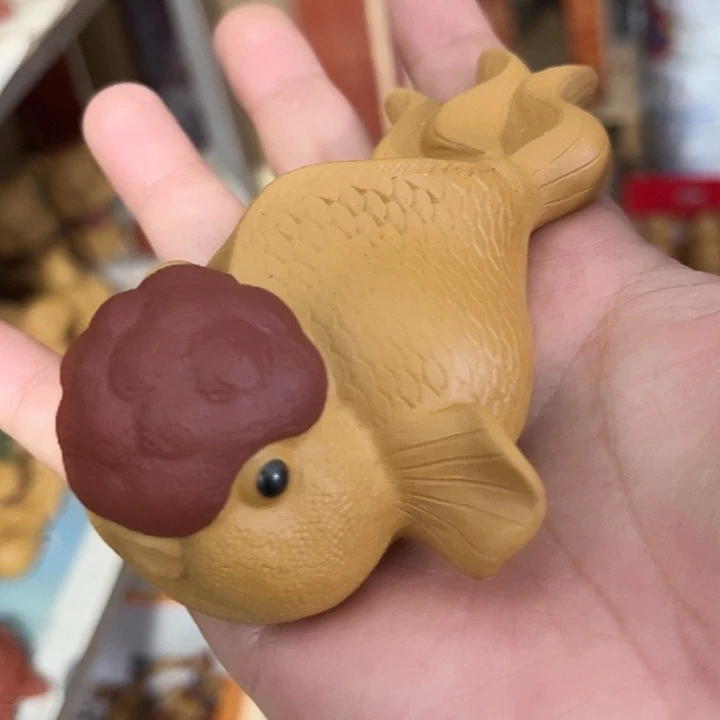 平***云紫砂茶宠紫砂金鱼