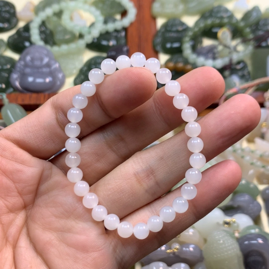 【闪购商品】和田玉手串未镶嵌?*朱