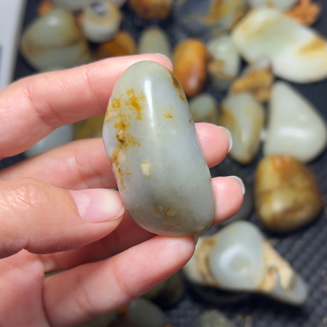 和田玉未镶嵌挂件77