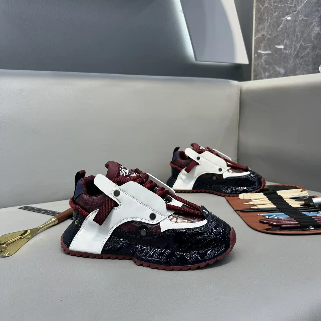 潮流秋冬运动鞋老爹鞋休闲鞋拼色时尚男士