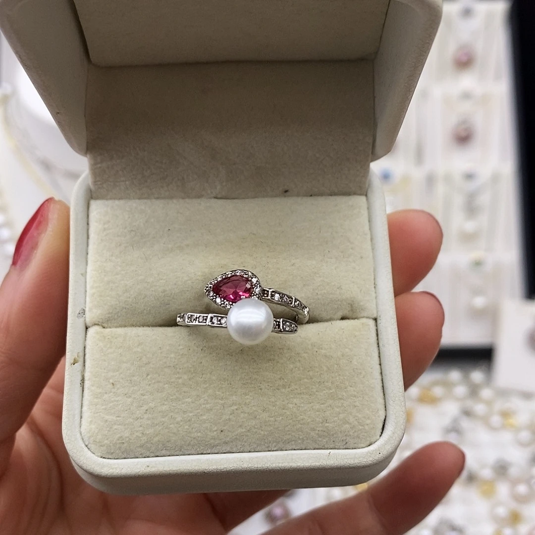 合金淡水珍珠吊坠(不含链)