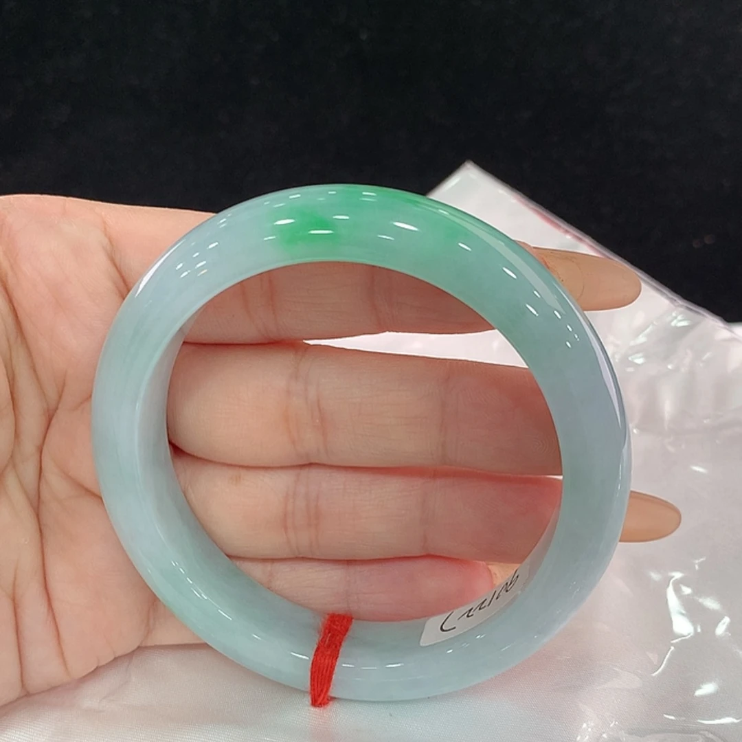 【闪购商品】未镶嵌手镯翡翠可***?58.7，58/59