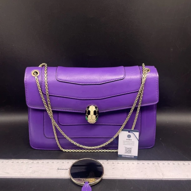 95新 BVLGARI/宝格丽 蛇头斜挎包/14010