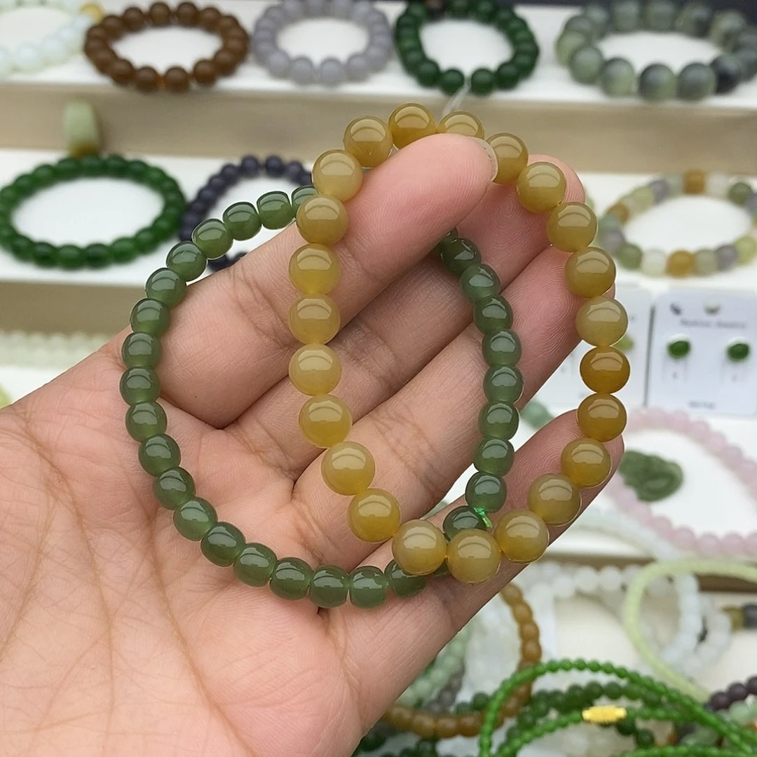 和田玉（碧玉）手链未镶嵌若*…