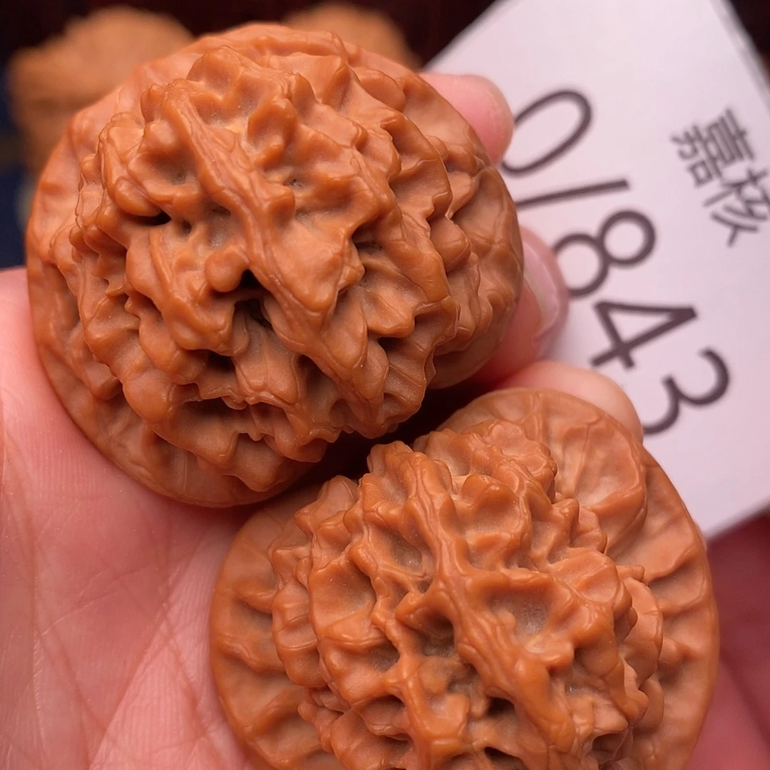 把件文玩核桃40水晶皮秦闷