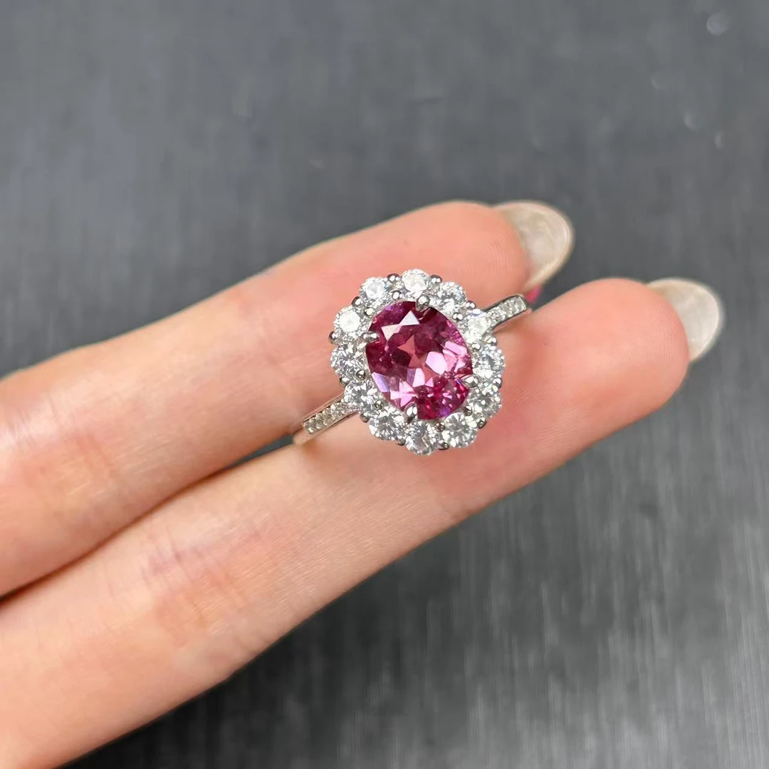 阿鲁沙-典藏精品紫兰宝-精工925镀金培育戒指871