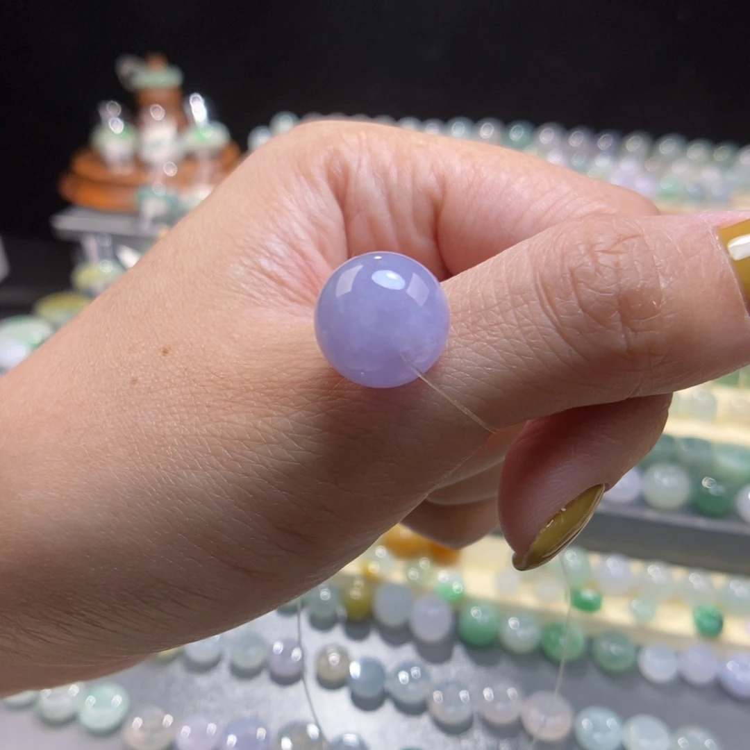 翡翠未镶嵌颈饰13.1妖紫