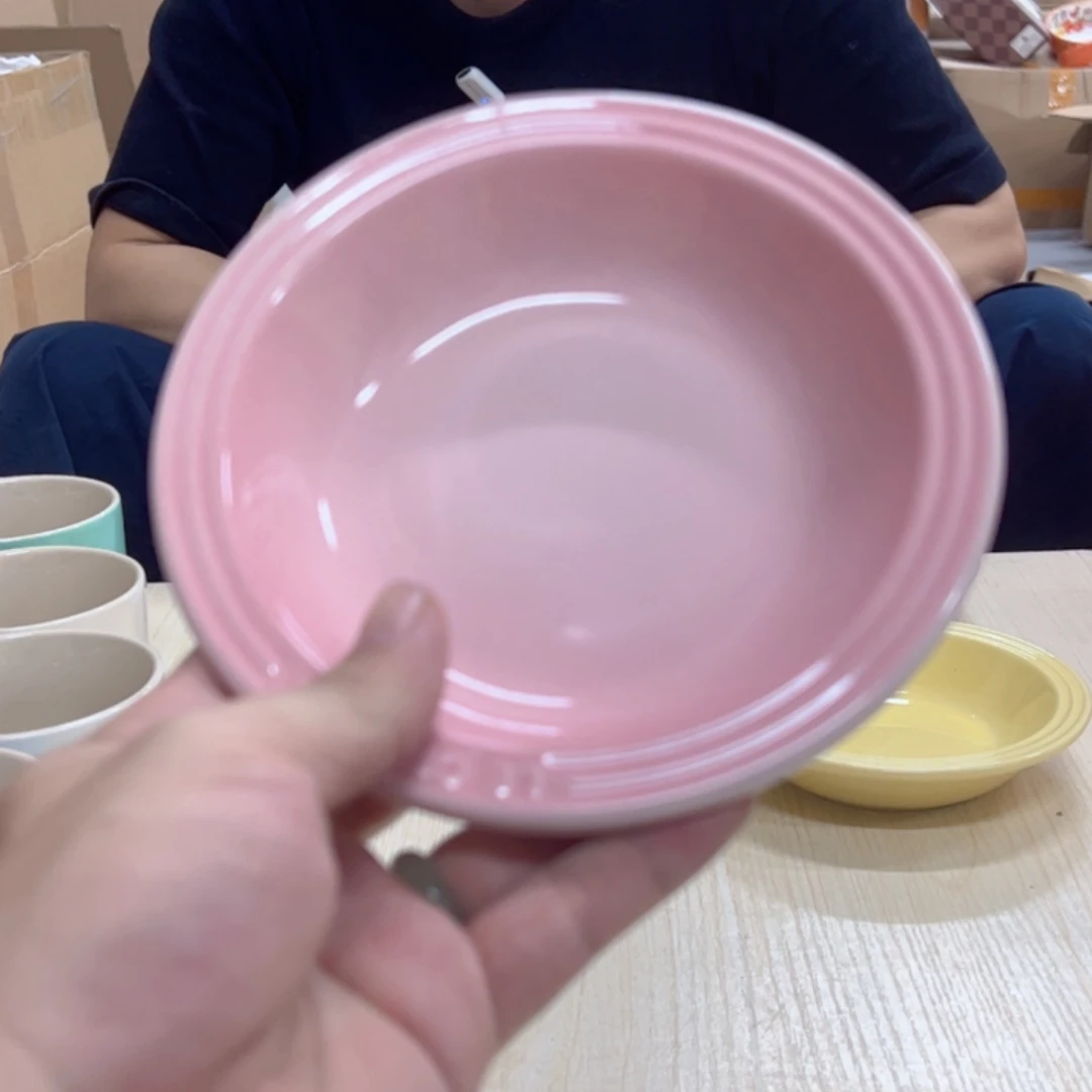 老姊妹家瓷器好漂亮贝壳粉小草帽