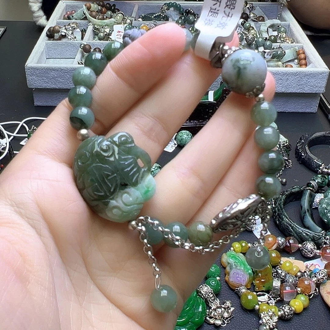 翡翠未镶嵌手链99