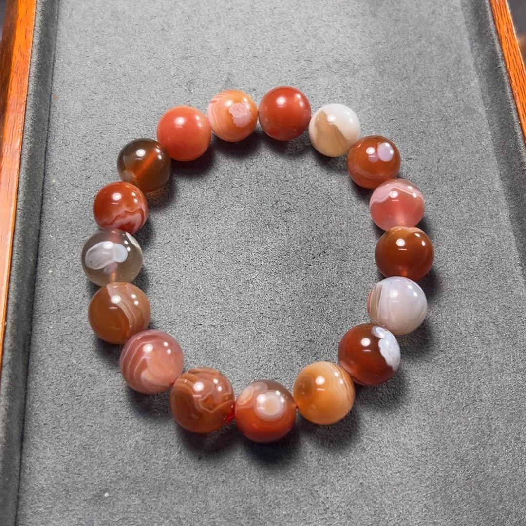南红玛瑙手串尺寸12+未镶嵌