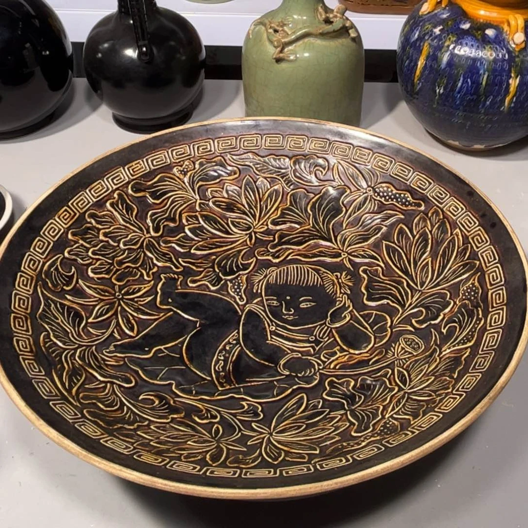 瓶定位盘子品相完美