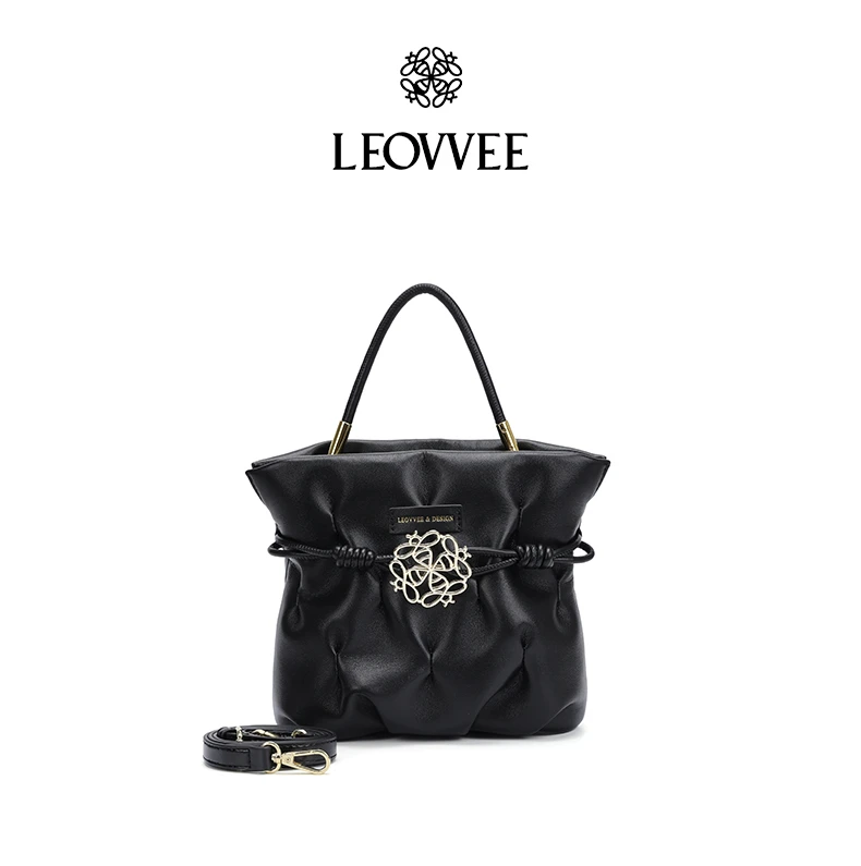 【工厂直销】2025夏季新款褶皱感菜篮子包时尚单肩斜跨手提包2599黑