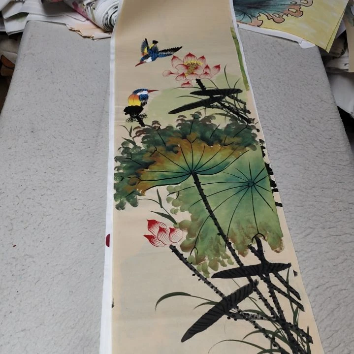 小***鱼国画国画花鸟花鸟花鸟