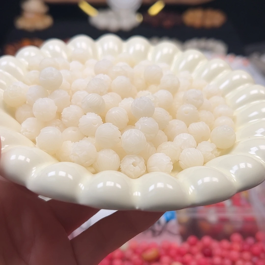 菩提根/象牙果手串卡10白步步莲20颗