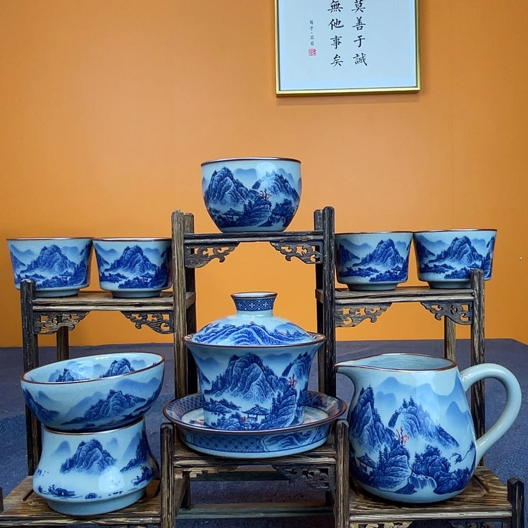 你***人景德镇陶瓷八件套加两个杯子