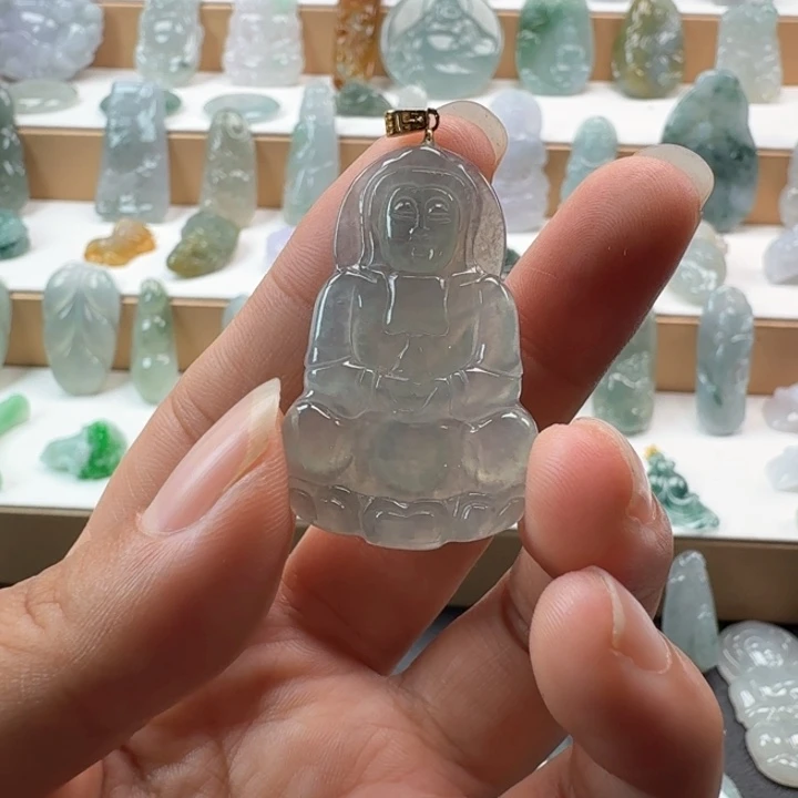 翡翠未镶嵌项链翡翠