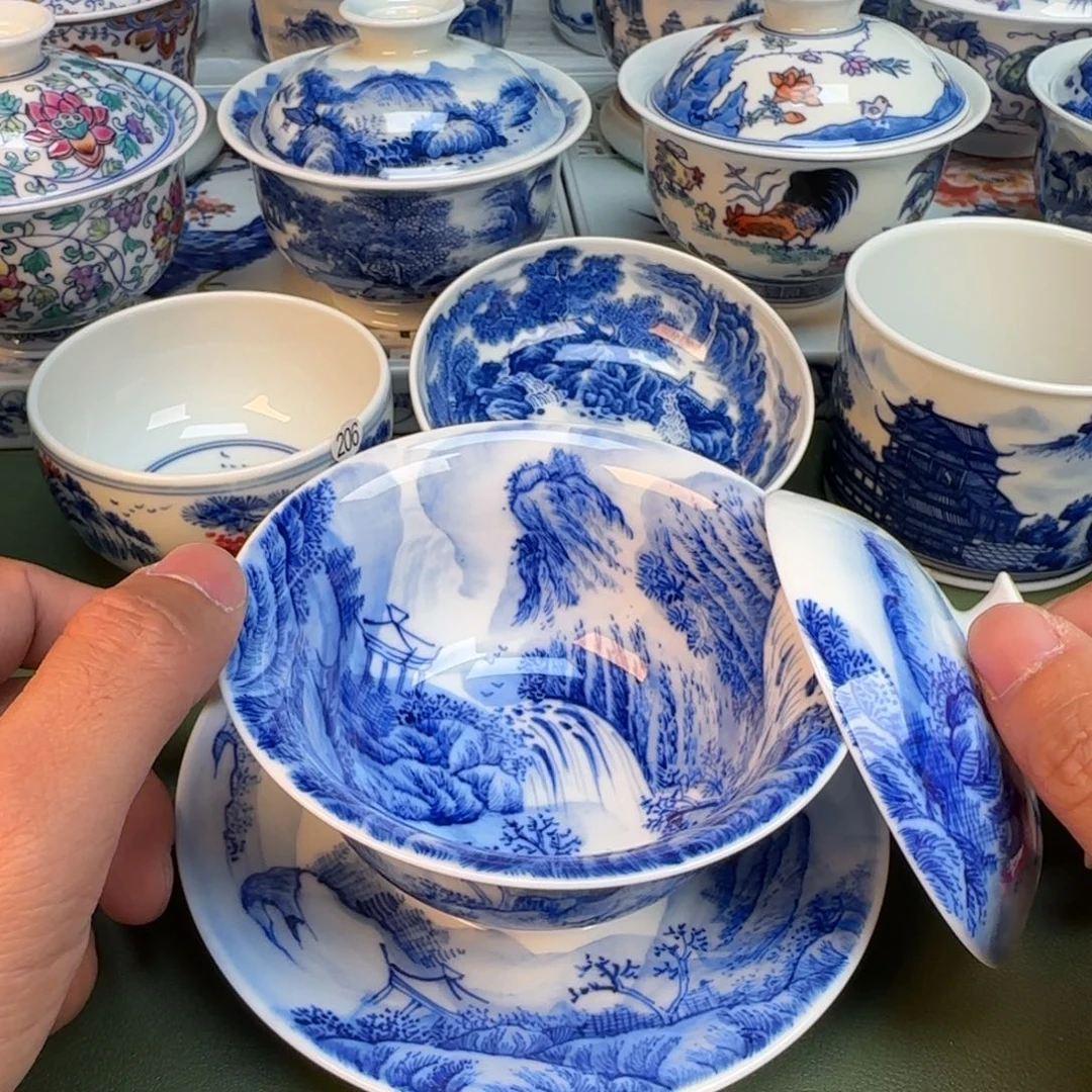 纯手工纯手绘茶具石头221