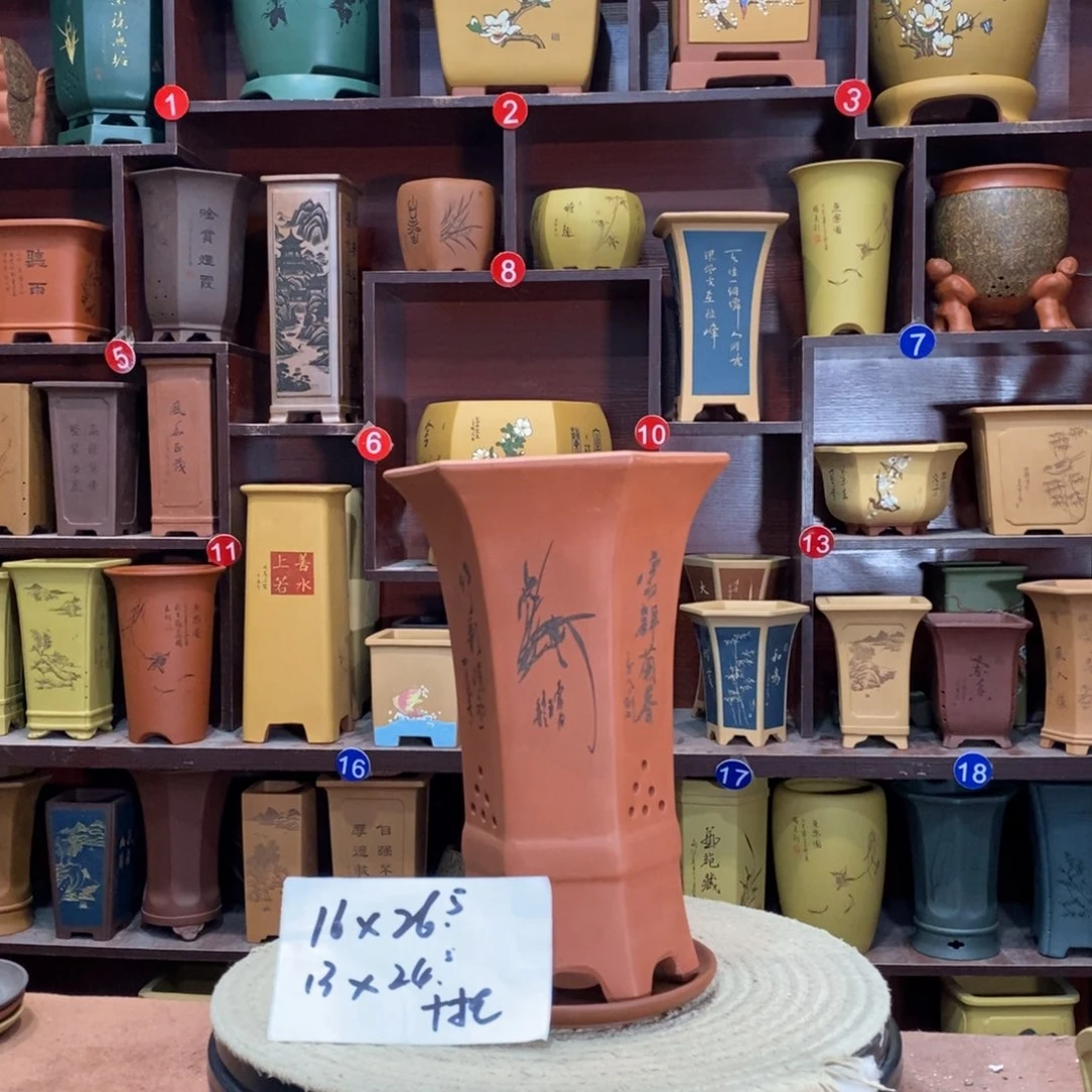 紫砂艺术紫砂花盆