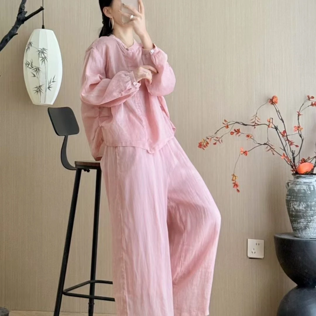 柒玥棉麻合集链接101-200苎麻亚麻宽松夏季复古