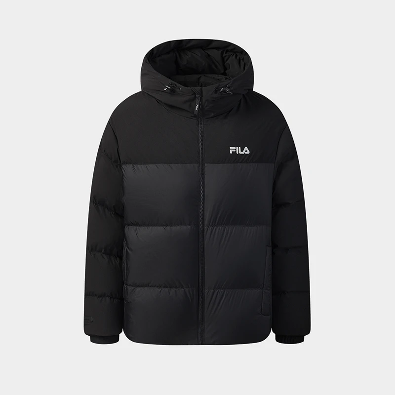 【防风保暖】Fila/斐乐男子冬季舒适运动短款羽绒服F11M549914F