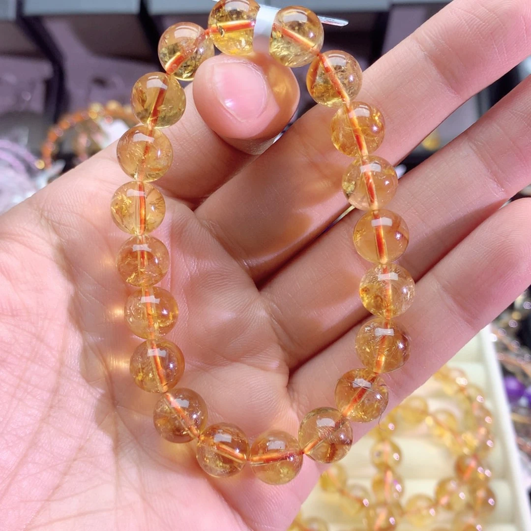 水晶手串未镶嵌Y****黄塔晶手链10