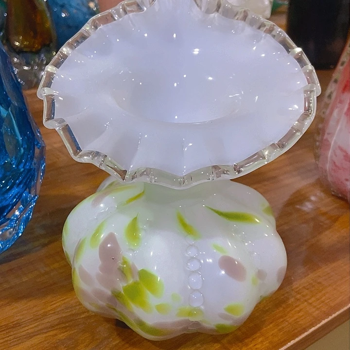 无铅玻璃琉璃花瓶高18口5