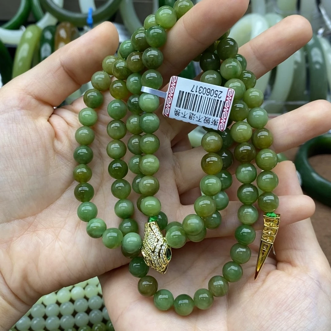 和田玉未镶嵌挂件卡8多样性拍一发一