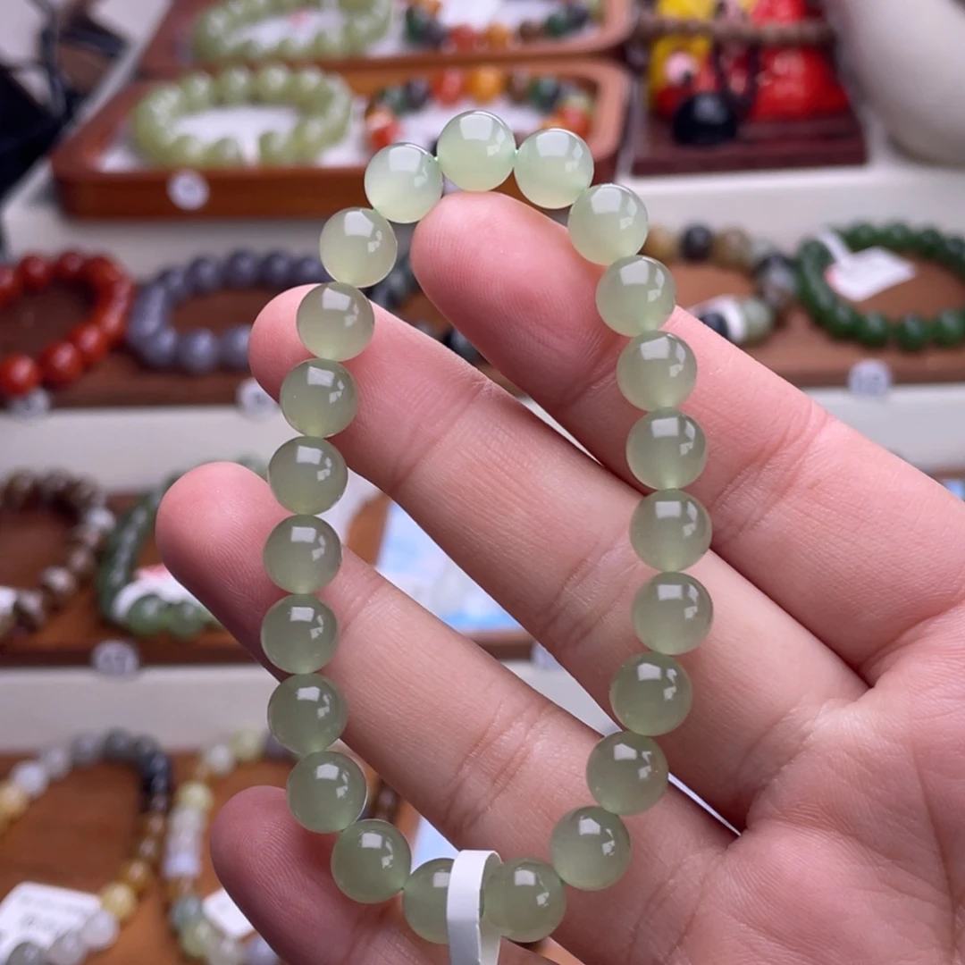 和田玉未镶嵌手串8mm
